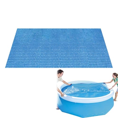Rrlihjgu Schwimmbadabdeckung - Thermische Poolabdeckung,Isolierdecke Faltbare Solarfolie Zur Erwärmung Für Täglichen Gebrauch Gartenpool von Rrlihjgu