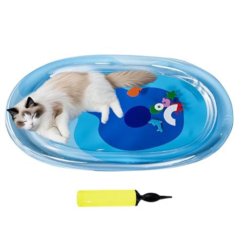 Rrlihjgu Sensorische Wassermatte für Katzen – erfrischend für Hunde mit Pumpe | sensorische Bereicherung für Haustiere, Verwendung im Innen- und Außenbereich, Garten, Balkon, Wohnzimmer Rrlihjgu Sensorische Wassermatte für Katzen – erfrischend für Hunde mit Pumpe | sensorische Bereicherung für Haustiere, Verwendung im Innen- und Außenbereich, Garten, Balkon, Wohnzimmer von Rrlihjgu