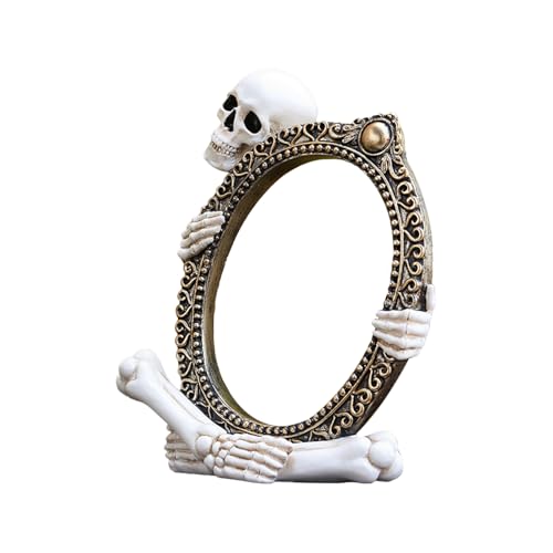 Rrlihjgu Skelett-Figuren,Halloween Spiegelrahmen Skulptur | Resin Halloween Skulptur Rahmen Für Nachttisch Bücherregal Vitrine Ankleidetisch Rrlihjgu Skelett-Figuren,Halloween Spiegelrahmen Skulptur | Resin Halloween Skulptur Rahmen Für Nachttisch Bücherregal Vitrine Ankleidetisch von Rrlihjgu