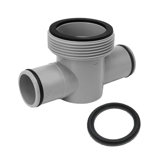 Rrlihjgu T-Adapter für Poolschlauch | Anschluss für Pumpenschlauch und Filter, T-Stück Adapter robust für Ablauf und Wartung Rrlihjgu T-Adapter für Poolschlauch | Anschluss für Pumpenschlauch und Filter, T-Stück Adapter robust für Ablauf und Wartung von Rrlihjgu