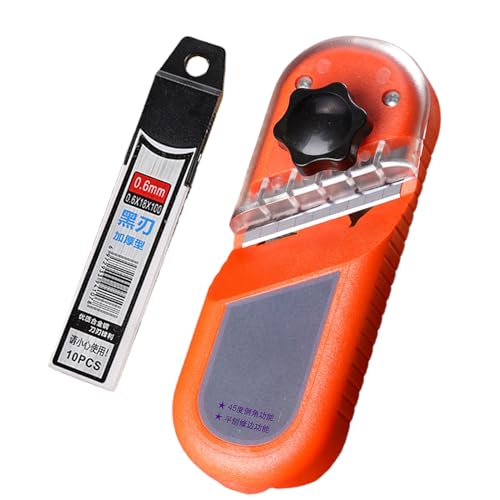 Rrlihjgu Tablarokaschneider für Kanten, Abschrägung von Gipskartonplatten, 45 und 180 Grad für die Anpassung von Verbindungen und professionelles Finish bei Holzbearbeitungsprojekten von Rrlihjgu