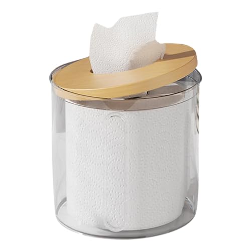 Rrlihjgu Taschentuchhalter für den Schreibtisch, Haushaltstaschentuchbox - Transparenter Desktop-Rollenpapier-Organizer | Toilettenpapierhalter im No- -Design für Restaurant, Wohnzimmer, Badezimmer von Rrlihjgu