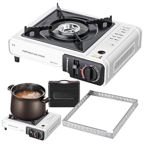 Rrlihjgu Tragbarer Campingkocher | Tragbarer Grill für den Außenbereich, sichere Heizung mit Tragetasche und Grill zum Kochen, Reisen, Wandern und Outdoor Rrlihjgu Tragbarer Campingkocher | Tragbarer Grill für den Außenbereich, sichere Heizung mit Tragetasche und Grill zum Kochen, Reisen, Wandern und Outdoor von Rrlihjgu