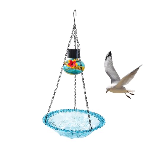 Rrlihjgu Vogeltränke für den Außenbereich, Badewanne und für Vögel, dekorativ, leicht zu reinigen, wetterfest, zum Aufhängen im Garten, Terrasse, Baum, Balkon, Hinterhof Rrlihjgu Vogeltränke für den Außenbereich, Badewanne und für Vögel, dekorativ, leicht zu reinigen, wetterfest, zum Aufhängen im Garten, Terrasse, Baum, Balkon, Hinterhof von Rrlihjgu