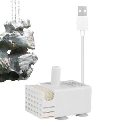 Rrlihjgu Wasserbrunnenpumpe für Haustiere, leise, für Trinkbrunnen für Haustiere und kleine Teiche von Rrlihjgu