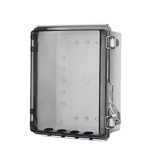 Rrlihjgu Wasserdichter Elektrokasten | Projektbehälter mit transparentem Deckel, staubdichte Box mit Schloss, schützt Stecker, Stecker, elektrische Steckdosenleiste von Rrlihjgu