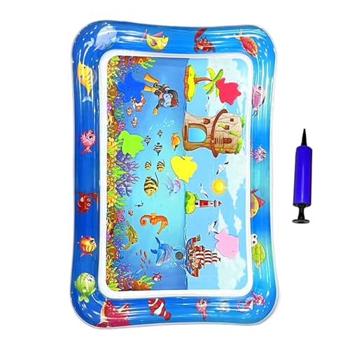 Rrlihjgu Wassermatte für Katzen, aufblasbare Wasserspielmatte, 66 x 47 cm, rutschfest, wasserdicht, kühlendes Spielzeug für Innenbereich, Reisen und Welpen von Rrlihjgu