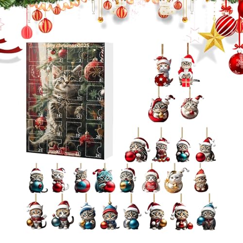 Rrlihjgu Weihnachtlicher Kalender 2025 27x18cm Mit Herzoglichem Katzendesign Für Baumbehang,Rucksackanhänger Festtagsgeschenk Fahrzeugdekoration Und Rucksackverzierung, Kinderfesttagsgeschenk Rrlihjgu Weihnachtlicher Kalender 2025 27x18cm Mit Herzoglichem Katzendesign Für Baumbehang,Rucksackanhänger Festtagsgeschenk Fahrzeugdekoration Und Rucksackverzierung, Kinderfesttagsgeschenk von Rrlihjgu