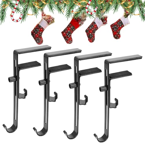 Rrlihjgu Weihnachtssockenaufhänger | Girlandenständer auf Kaminsimsen | Metallhaken für Tisch Schlafzimmer Küche Wohnzimmer Winter von Rrlihjgu