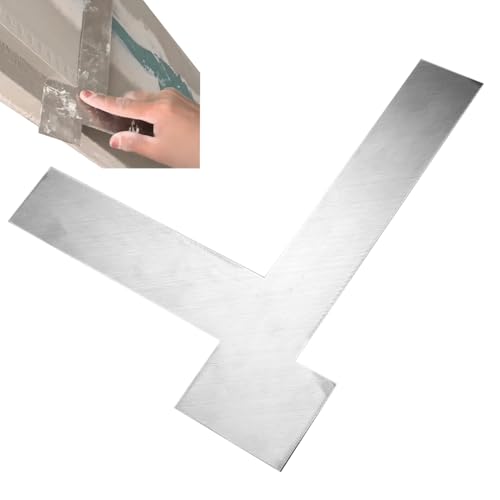 Rrlihjgu Winkelnivelliergerät mit rechtem Winkel, 90 Grad, Eckwaage mit Schaberkante, Messgerät aus Edelstahl für Fliesen, Holzarbeiten und Böden Rrlihjgu Winkelnivelliergerät mit rechtem Winkel, 90 Grad, Eckwaage mit Schaberkante, Messgerät aus Edelstahl für Fliesen, Holzarbeiten und Böden von Rrlihjgu