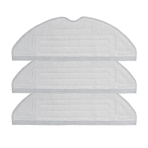 3 Stuck Wischtücher Kompatibel für Roborock S8/S8 Plus/S8 Pro Ultra/S7 Max Ultra/S7 MaxV/S7 MaxV Ultra/S7 Pro Ultra, Microfibre Silberionen Tücher Ersatzteile Zubehörset (Grau) von Rrochio