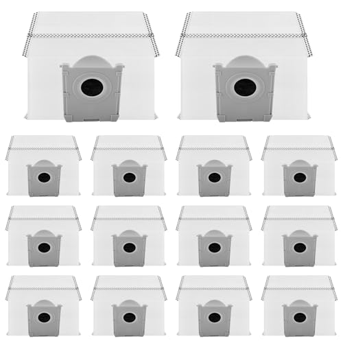 Rrochio 14 Stück Staubbeutel für ECOVACS DEEBOT T50 Pro Omni, Saugroboter Zubehör für ECOVACS T80 Omni, X8 Omni, X8 Pro Omni, T30C Pro Omni, T50 OMNI, T50 MAX PRO OMNI X9 Pro 3L Kapazität Ersatzteile von Rrochio