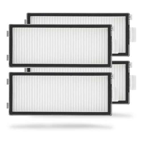 Rrochio 4 Filter für roborock Qrevo Master, Zubehör für Saugroboter roborock Qrevo Slim Ersatzfilter Staubsaugerfilter Ersatzteile von Rrochio