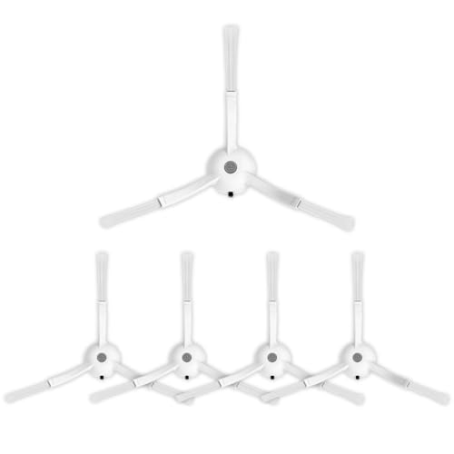Rrochio 5er-Pack Saugroboter-Zubehör,Dreieck Seitenbürste,für roborock S8 Serie,Qrevo Serie,S7 Serie,Q7 Serie,Q8 Serie,Q5 Serie,S5 Serie und E Serie alle Modelle Saugroboter Weiß von Rrochio
