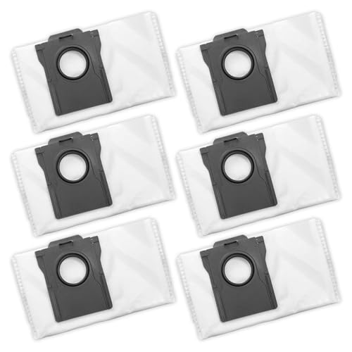 Rrochio 6 Stück Staubbeutel für Dreame X40 Master, Saugroboter Zubehör für Dreame X40 Master 4,2L Kapazität Staubsaugerbeutel Ersatzteile von Rrochio
