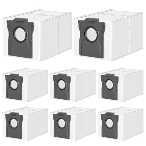 Rrochio 8 Staubbeutel für Dreame L10s Pro Ultra, Saugroboter Zubehör für Dreame L40 Ultra, L50 Pro Ultra, X40 X50 X30 L20 L10s S20 Ultra, X40 Master, L10s Pro Gen 2, L10 Prime, L10s Plus Ersatzteile von Rrochio