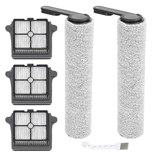 Rrochio Zubehör für Tineco Floor One S7 Pro, Ersatzteile für Tineco Floor One S6 Nass-Trocken Staubsauger mit 2 Bürstenrolle und 3 Filter Saugroboter Zubehörsets Rrochio Zubehör für Tineco Floor One S7 Pro, Ersatzteile für Tineco Floor One S6 Nass-Trocken Staubsauger mit 2 Bürstenrolle und 3 Filter Saugroboter Zubehörsets von Rrochio