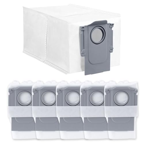 Rrochio Saugroboter Zubehör für roborock Saros 10R, 6 Staubbeutel für roborock Qrevo S, Qrevo Master, Qrevo Pro, Qrevo Curv, Qrevo Edge, S8 MaxV Ultra, S8 Max Ultra, QV 35A 2.7L Kapazität Ersatzteile von Rrochio