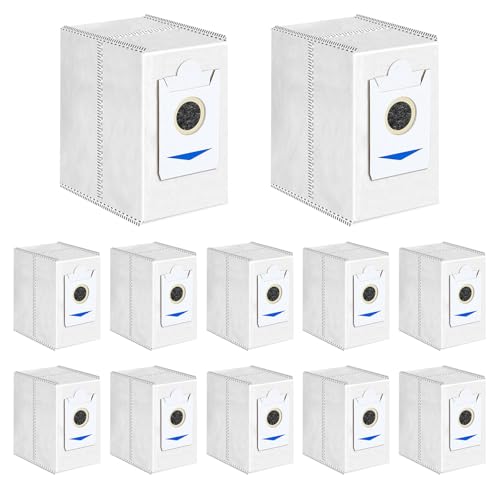 Rrochio Saugroboter Zubehör,12er-Pack Staubbeutel für ECOVACS DEEBOT T30 Pro Omni,DEEBOT T30 Omni von Rrochio