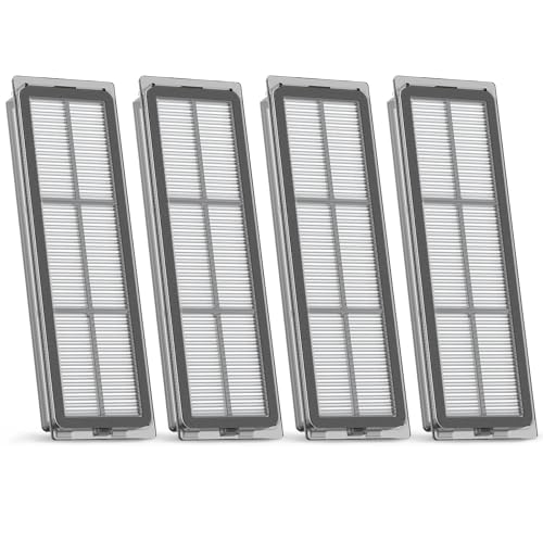 Rrochio 4 Filter HEPA für Dreame L20 Ultra Complete, Zubehör für Saugroboter Dreame L20 Ultra, Auswaschbarer E12 Luftfilter Ersatzfilter Staubsaugerfilter Ersatzteile von Rrochio