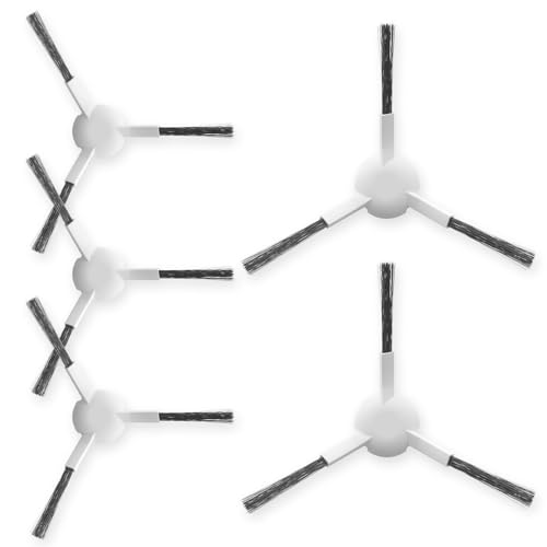 Rrochio Saugroboter Zubehör,5er Pack Seitenbürsten Weiß für Dreame L10s Pro Ultra,L10s Ultra,L10 Ultra,L10s Pro,L10 Pro,L10 Prime von Rrochio