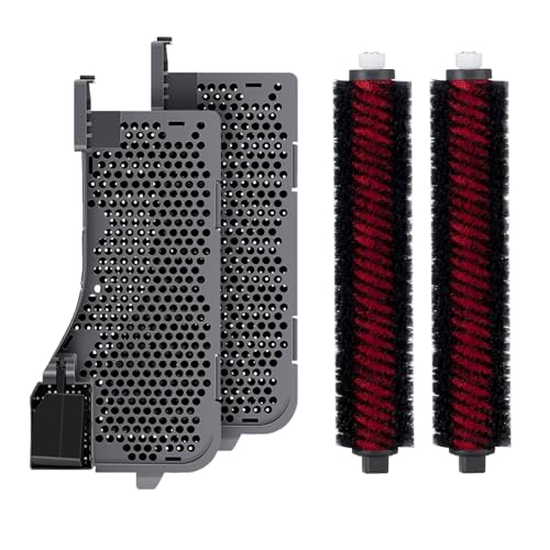 Rrochio Saugroboter Zubehör für roborock S7 Max Ultra, 2 Wasserfilter und 2 Wartungsbürste für Saugroboter roborock S7 Max Ultra, Reinigungsbürste Ersatzteile Zubehörsets Waschbare von Rrochio