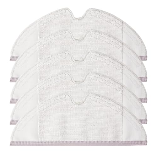 Rrochio Saugroboter Zubehör Mop Tücher 5er Set für roborock S5 Max, Q8 Max, Q7, Q7 Max, Q5 Pro, S6 und E-Serie von Rrochio