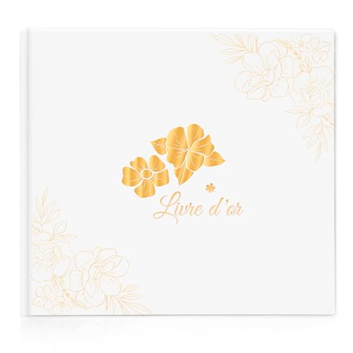 Gästebuch Blanko mit 40Schöne Aufkleber und 44 Doppelseiten Premium Dickem Papier,Größe 21x23cm Guest Book,Hardcover Hochzeitsgästebuch für Hochzeiten Geburtstage Polterabend Taufe Ferienwohnung,White Gästebuch Blanko mit 40Schöne Aufkleber und 44 Doppelseiten Premium Dickem Papier,Größe 21x23cm Guest Book,Hardcover Hochzeitsgästebuch für Hochzeiten Geburtstage Polterabend Taufe Ferienwohnung,White von Rsarouud MoY