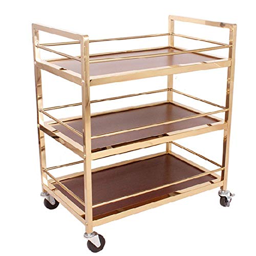 Rollbarer Küchenwagen, Metall, eStorage Barwagen, Servierwagen, sehr geeignet für Zuhause, Wohnzimmer, Hausbar, Servierwagen, Küchenwagen mit Stauraum (Farbe: Stil 5) (Stil 3) von Rsmmpqa