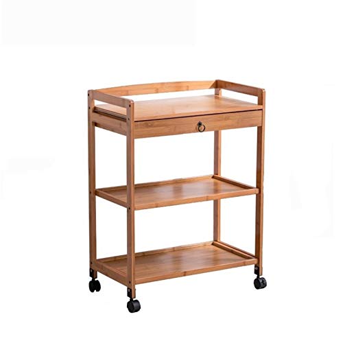 Rsmmpqa Industrieller Barwagen aus Holz, sehr geeignet für Zuhause, Wohnzimmer, Rollen, Hausbar, Servierwagen, Küchenwagen mit Stauraum (Farbe: Stil 3) (Stil 2) von Rsmmpqa