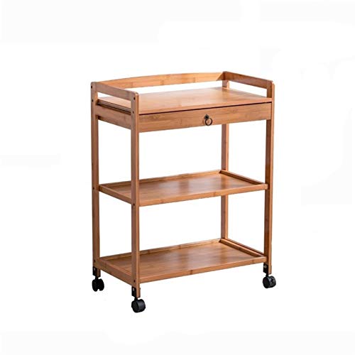 Rsmmpqa Industrieller Barwagen aus Holz, sehr geeignet für Zuhause, Wohnzimmer, Rollen, Hausbar, Servierwagen, Küchenwagen mit Stauraum (Farbe: Stil 5) (Stil 1) von Rsmmpqa