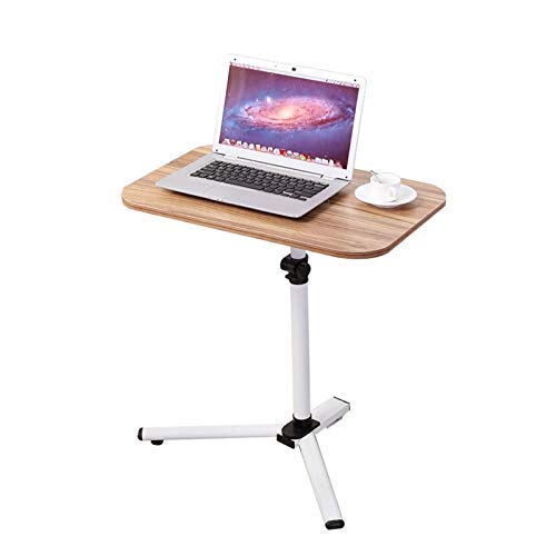 Rsmmpqa Mobiler Betttisch, anhebbarer und einfacher Laptop-Schreibtisch, mobiler faltbarer Schreibtisch, Nachttisch, Sofa-Beistelltisch, Esstisch (drei Farben optional), 60 x 40 cm (Farbe: Schwarz von Rsmmpqa