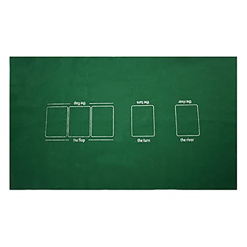 Rsmmpqa Poker-Tischplatte15376.5 cm, leicht zu tragen, Filz-Tischdecke, wasserdicht, nicht faltbar, Mahjong Spielkarten-Tischdecke von Rsmmpqa