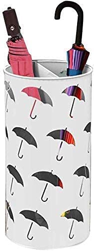 Rsmmpqa Textile Multifunktions-Aufbewahrungsbox aus Metall Schirmständer, Behälter mit Chaotic Regenschirm im Korridor (Weiß von Rsmmpqa