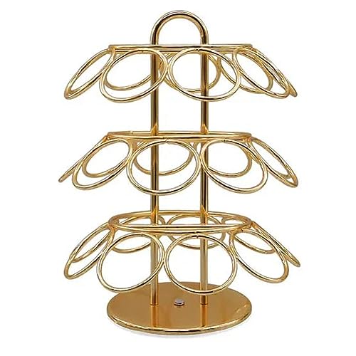 Rtauhife 1 Stück Pod-Karussellhalter, 27 Kartenpositionen, Um 360 Grad Drehbar, Metall-Kaffeepad-Organizer für Pod von Rtauhife