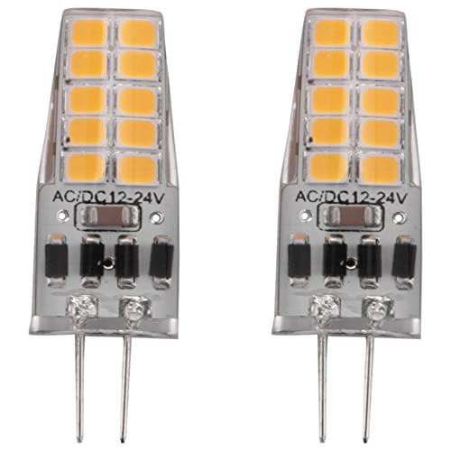 Rtauhife 10 StüCk G4 LED Lampe AC / DC12V-24V 3W LED G4 Licht 20LED 360 Strahl Licht 2835SMD 30W Halogen Lampe, Warm von Rtauhife