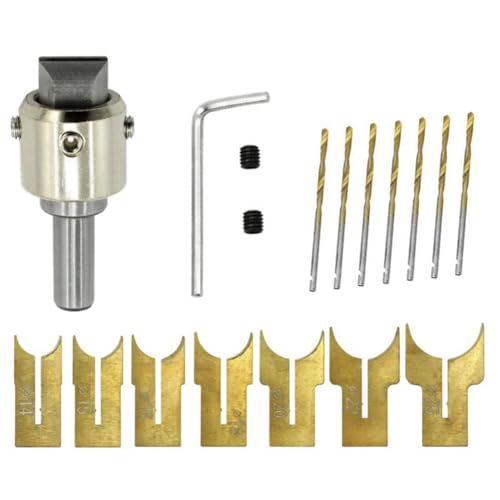 Rtauhife 16PC Perlenschneider 14-25mm Holzbearbeitung Perlenschneider Perlenbit Fräser Weiche und Harte Holzbearbeitungsfräser Werkzeuge Langlebig von Rtauhife