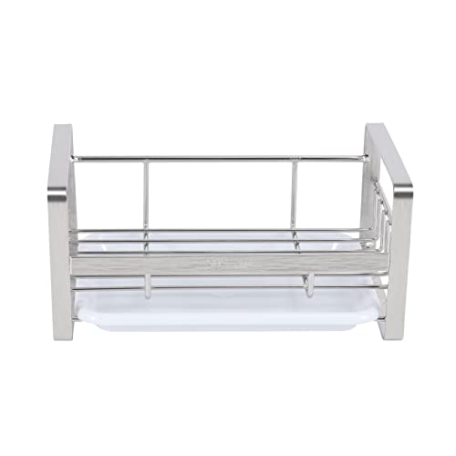 Rtauhife Schwamm Halter, Schwamm und Seifen Halter für Küchen Spüle, 304 Edelstahl Küchen Spülmittel Tablett Organizer von Rtauhife