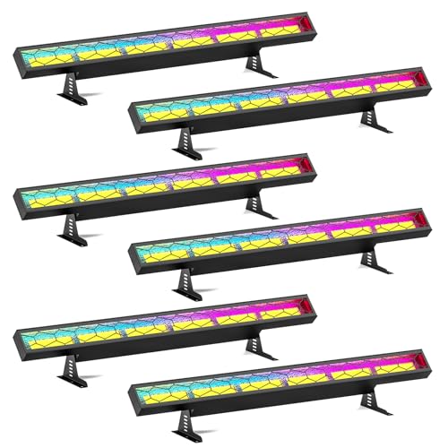 6PCS 450W Wallwasher LED Bar Licht dmx Bühnenlicht Wall Washer Licht COB Discolicht Partylicht für Indoor Outdoor DJ Party Kirche Club Bar Hochzeit Event-Dekoration Strahler von Rtktoup