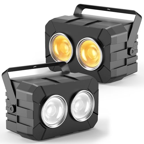 Rtktoup 2PCS 150W COB LED Par Scheinwerfer, 2 in 1 Kaltweiß/Warmweiß LED Bühnenlicht mit DMX512/Stroboskop, 3200K–6500K Par Strahler für Theater Fotografie Kirche Hochzeit Publikums Beleuchtung Rtktoup 2PCS 150W COB LED Par Scheinwerfer, 2 in 1 Kaltweiß/Warmweiß LED Bühnenlicht mit DMX512/Stroboskop, 3200K–6500K Par Strahler für Theater Fotografie Kirche Hochzeit Publikums Beleuchtung von Rtktoup