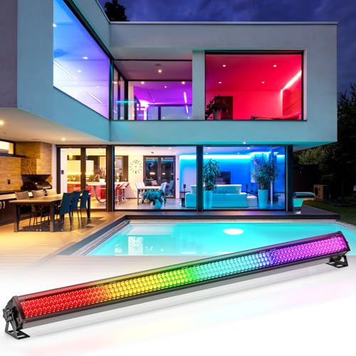 Wallwasher Bühnenlicht Bar, 252pcs RGB LEDs Strahler Wash Lights Wall Washer Strip DMX512 Control für Disco Party Kirche Geburtstag Hochzeit (1 Stück) von Rtktoup