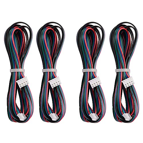 Rtppyakk 4 StüCke 2M Motor Anschluss Kabel XH2.54 4Pin zu XH2.0 6Pin Weiß Terminal Parallele Motor DräHte für 3D Drucker Stepper von Rtppyakk