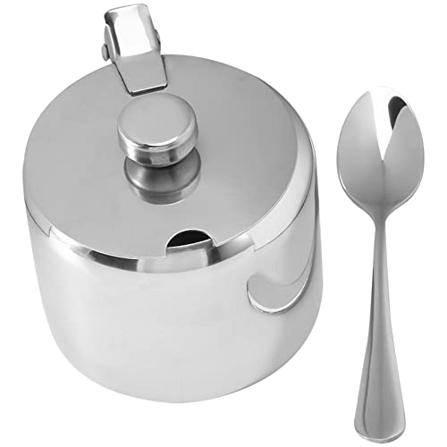 Rtxbvg Edelstahl mit Deckel und Zuckerdose Gewürz Topf Gewürz Geschirr Gewürzbehälter von Rtxbvg
