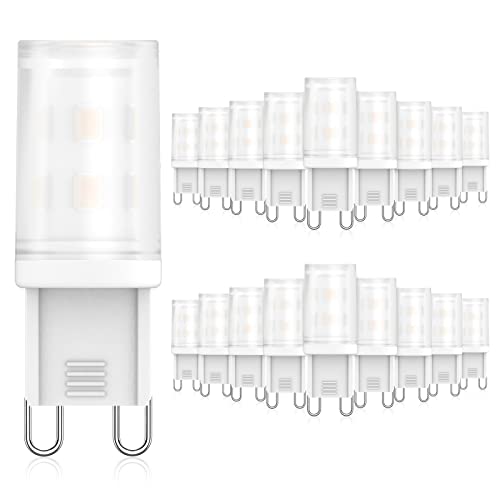 18er Pack G9 LED Lampe 2W Ersatz Für Halogenlampe 28W 25W 20W, G9 LED Warmweiß 2700K, AC 230V LED Leuchtmittel, CRI 85+, Kein Flackern, 360 Grad Winkel, Nicht Dimmbar von RuLEDne