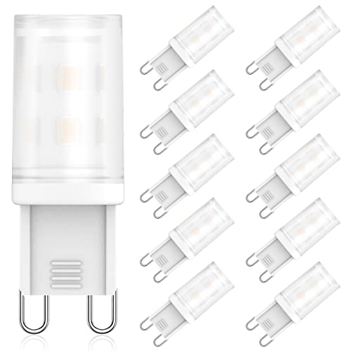 G9 LED Lampe 2W Ersatz Für Halogenlampe 28W 25W 20W LED Leuchtmitte Warmweiß 2700K AC 220V-240V, CRI 85+, Kein Flackern, 360 Grad Winkel, Nicht Dimmbar, 10er Pack (G9 2700K 10PCS) von RuLEDne