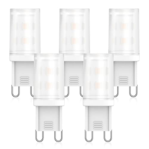 G9 LED Lampe 2W Ersatz Für Halogenlampe 28W 25W 20W LED Leuchtmitte Warmweiß 2700K AC 220V-240V, CRI 85+, Kein Flackern, 360 Grad Winkel, Nicht Dimmbar, 10er Pack (G9 2700K 5PCS) von RuLEDne