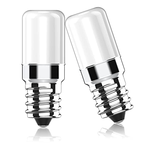 RuLEDne LED Kühlschranklampe, E14 LED Leuchten, 2 W Ersatz für 15 W 20 W 25 W Halogenlampen or Incandescent, Warmweiß 2700 K, Fridge Lamp 170 lm, 360° Abstrahlwinkel, Nicht Dimmbar AC 230 V, 2er Pack von RuLEDne