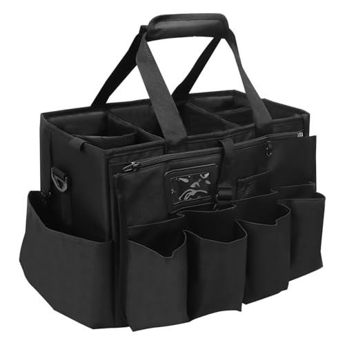 Reinigungs Caddy Organizer, Tragbarer Putzmittel Organizer mit Griff, Putzmittel Aufbewahrung mit Verstellbare Schultergurte, Putztasche Tasche Groß von Ruaizel