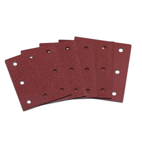 Ruaizel 120 Stück Schleifblätter, Klett-Schleifpapier, Schleifpads zum Schleifen, Polieren und Entfernen von Rost (110 x 115 mm) von Ruaizel