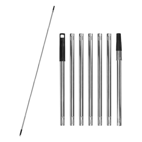 Ruaizel Farbroller-Verlängerungsstange, 7 Segmentierte, leichte Edelstahl-Teleskopstange, ausziehbare Stange für Maler- und Reinigungswerkzeuge (2,8 m) von Ruaizel